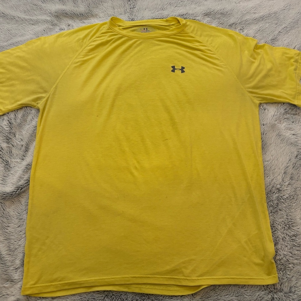 Under Armour Yellow Short Sleeve Performance Tee